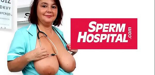  Big tits at handjob hospital featuring European lady Greta